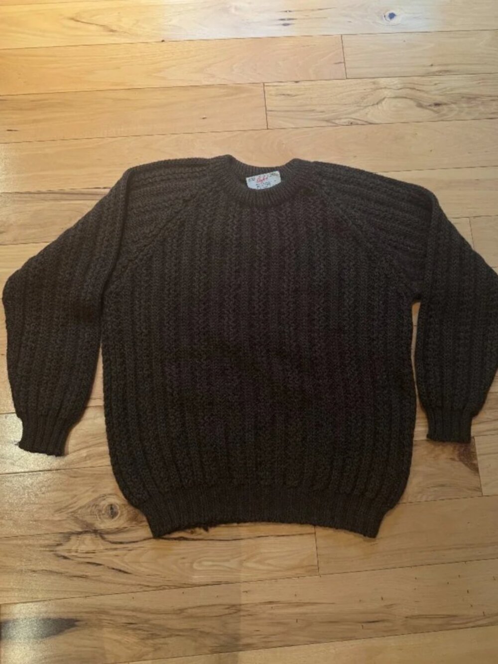 Byford Made in England L Knit Sweater 100% Wool Vintage Hardy Amies